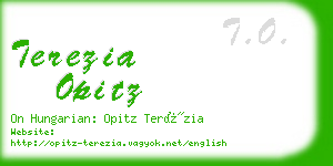 terezia opitz business card